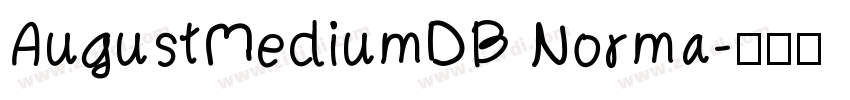 AugustMediumDB Norma字体转换